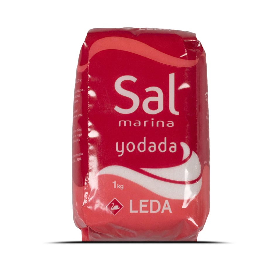 Sal fina seca yodada bolsa de 1kg